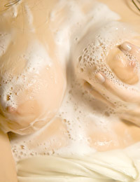 Emily J is getting all soapy and wet for you today.