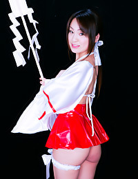 The naughty Mika Takami likes to dress up in daring outfits.